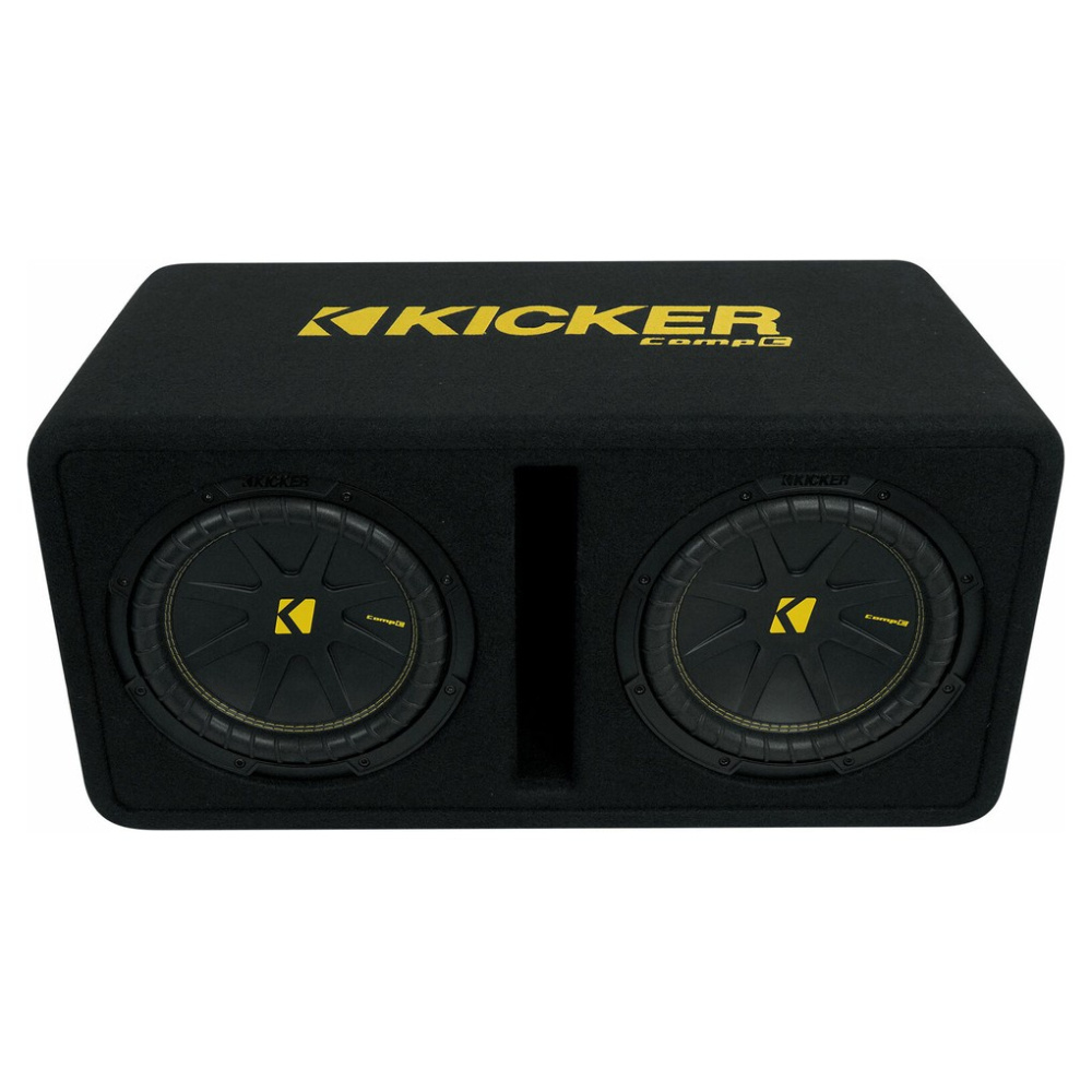 Kicker CompC DCWC102, refleksikotelo 2x10 tuuman subwoofereilla, 2 ohmia
