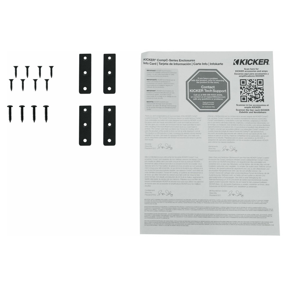Kicker CompC DCWC122, refleksikotelo 2x12 tuuman subwoofereille, 2 ohmia