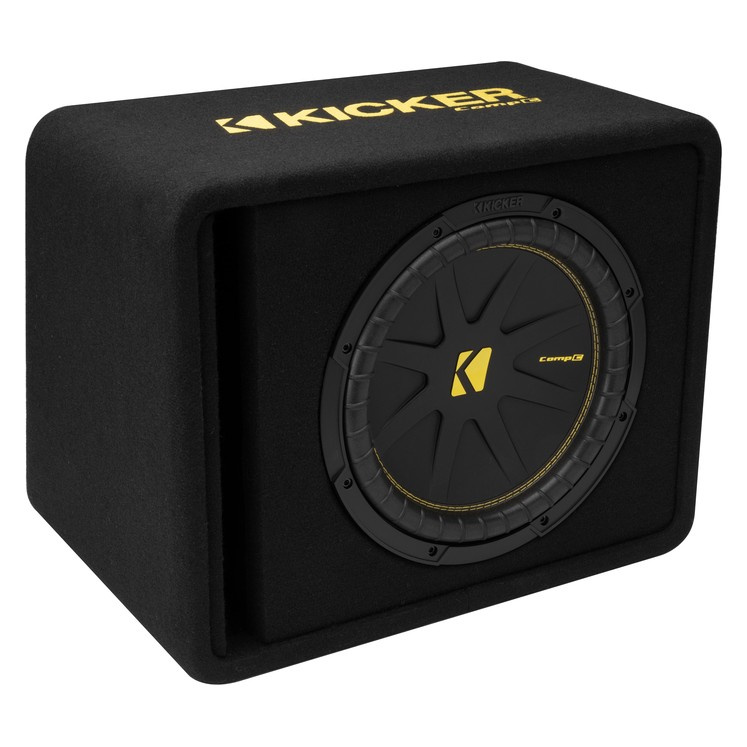 Kicker CompC VCWC124, refleksikoteloitu 1x12 tuuman subwooferkotelo, 4 ohmia