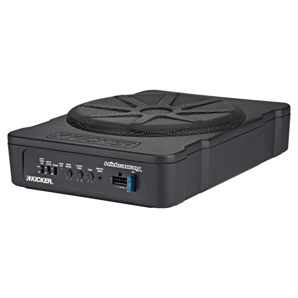 Kicker Hideaway HS10, aktiivinen 10 tuuman subwooferkotelo