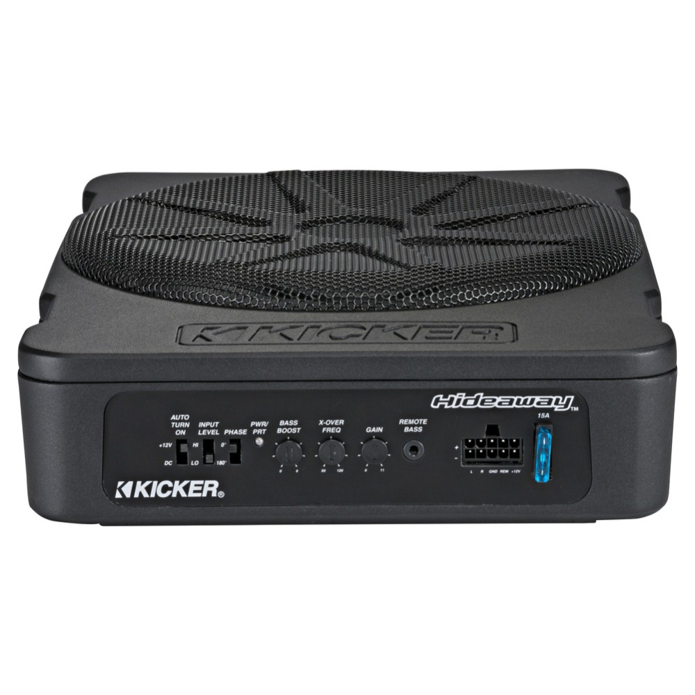 Kicker Hideaway HS10, aktiivinen 10 tuuman subwooferkotelo