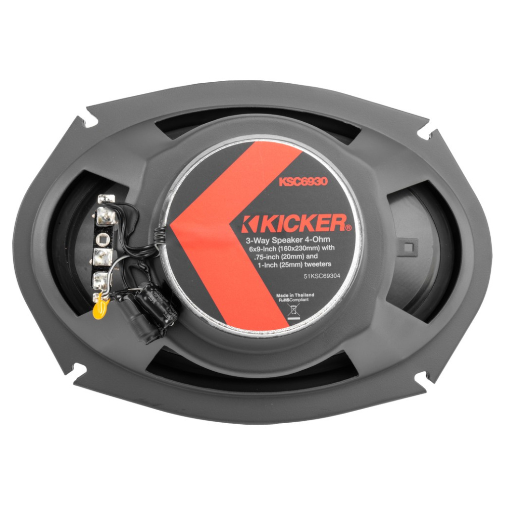 Kicker KSC69304, 6x9-tuumaiset 3-tie-koaksiaalikaiuttimet, pari