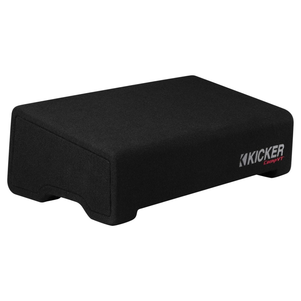 Kicker CompVT CVTDF102, 10 tuuman alaspäin suunnattu subwooferkotelo, 2 ohmia