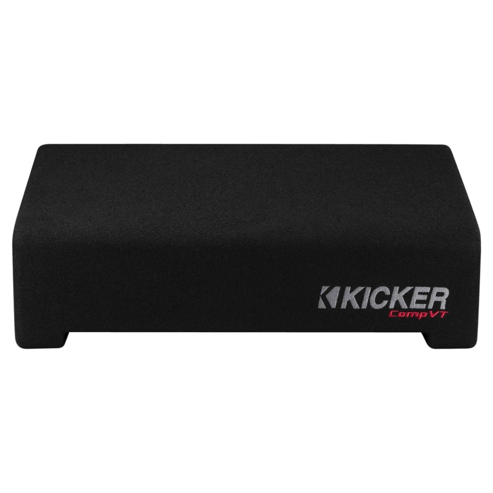 Kicker CompVT CVTDF102, 10 tuuman alaspäin suunnattu subwooferkotelo, 2 ohmia
