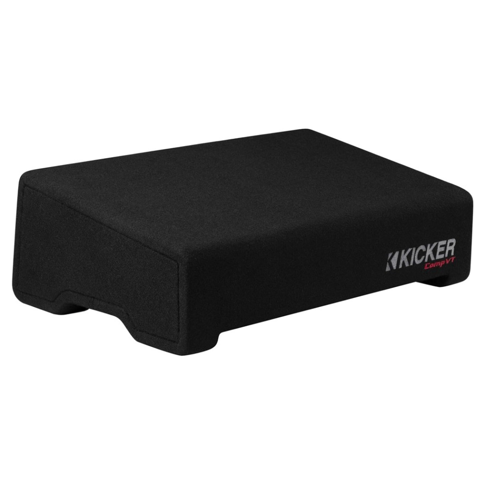 Kicker CompVT CVTDF122, 12-tuumainen alaspäin suunnattu subwooferkotelo, 2 ohm