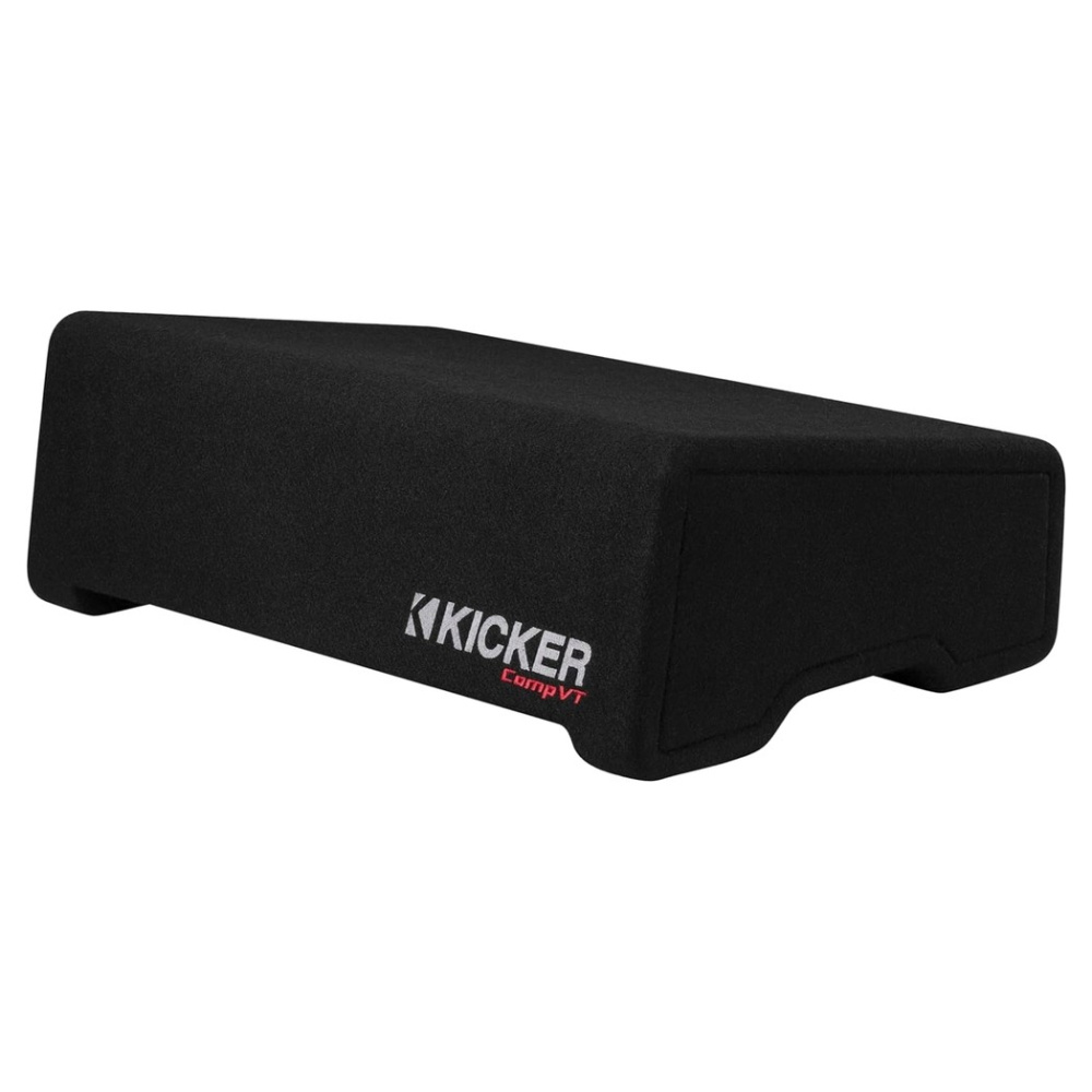Kicker CompVT CVTDF122, 12-tuumainen alaspäin suunnattu subwooferkotelo, 2 ohm