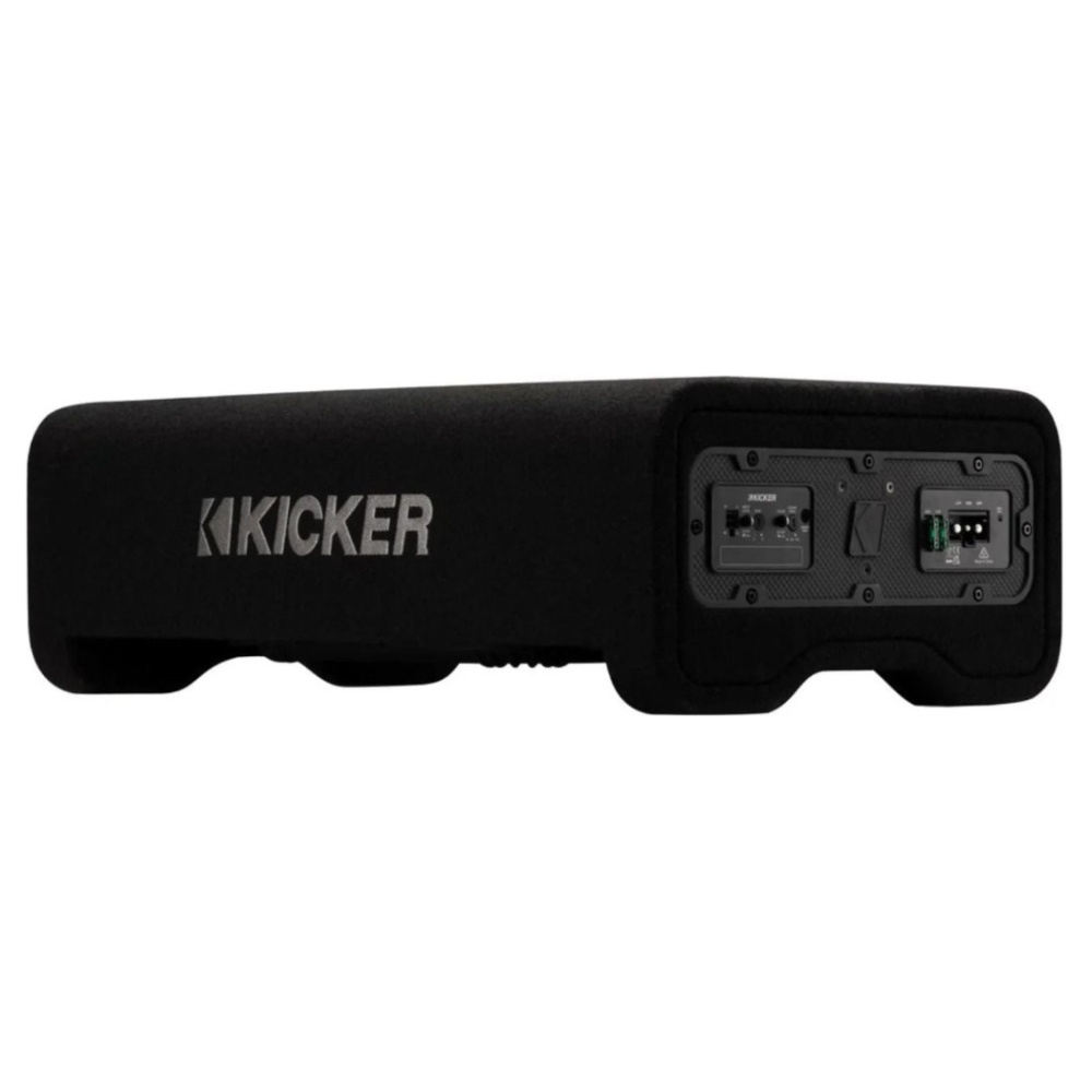 Kicker Solo-Baric PL7TDF10, 10 tuuman alaspäin suunnattu aktiivinen subwooferkotelo