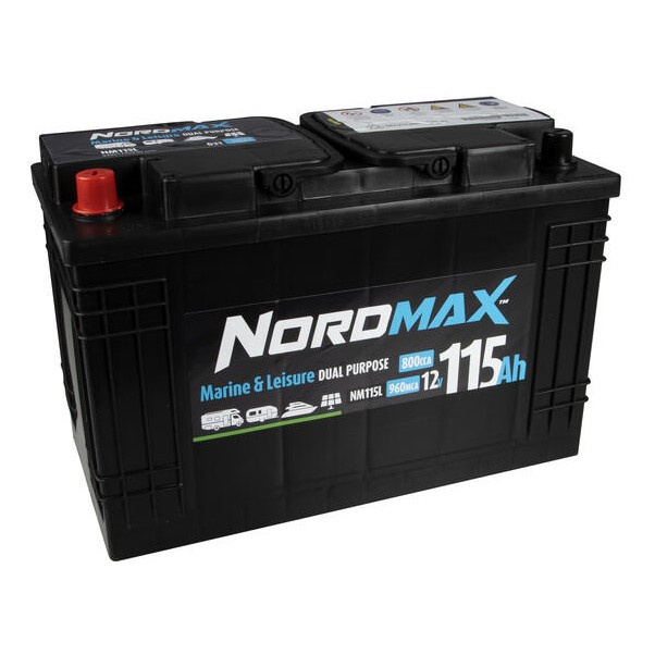 Nordmax NM115L 12V kulutusakku, 115 Ah