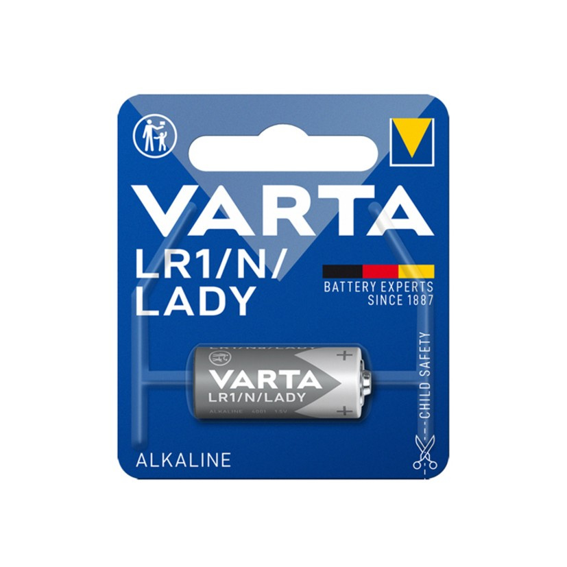 Varta LR1/N, alkalinen sylinteriparisto, 1 kpl