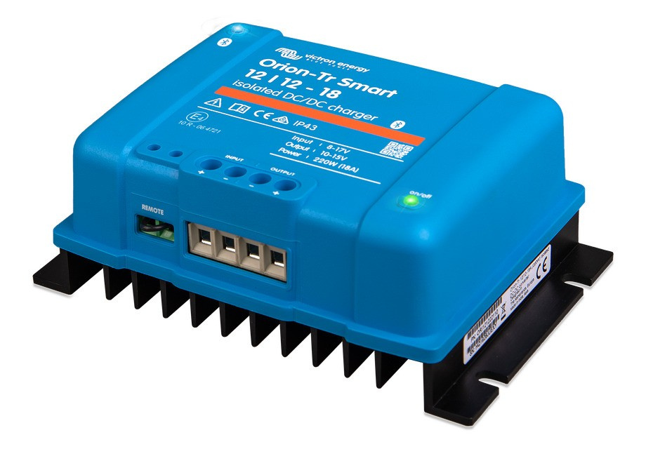 Victron Orion-Tr Smart DC-DC-laturi, 12V sisään 12V ulos, eristetty 18A