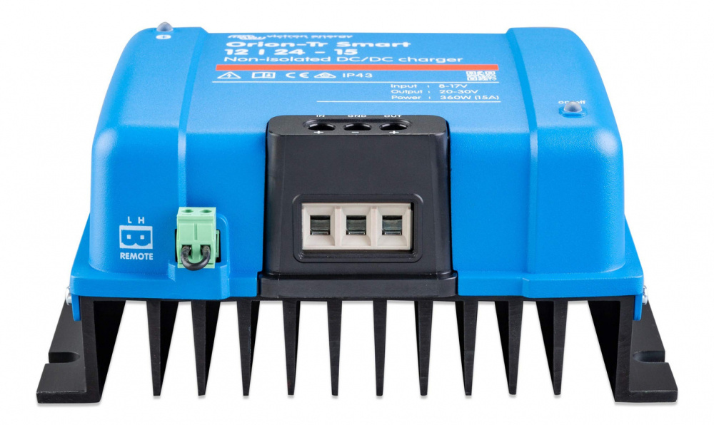 Victron Orion-Tr Smart DC-DC-laturi, 12V sisään 24V ulos, eristämätön 15A