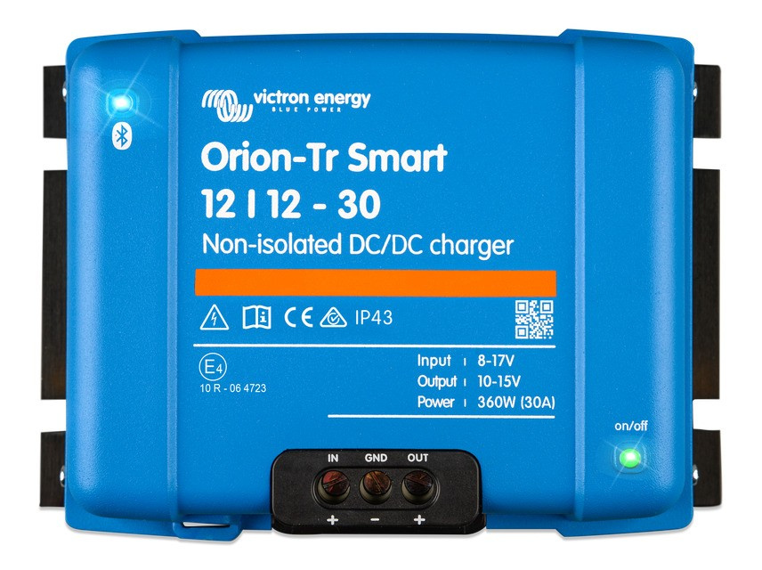 Victron Orion-Tr Smart DC-DC-laturi, 12V sisään 12V ulos, eristämätön 30A