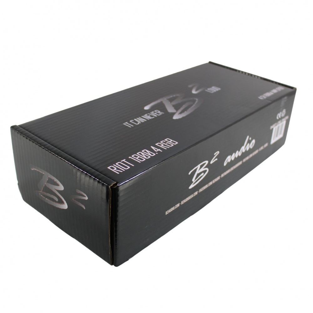 B2 Audio RIOT 1800.4 RGB, nelikanavainen vahvistin RGB-valaistuksella