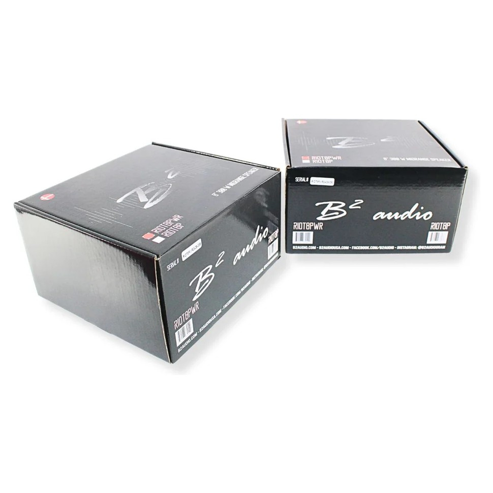 B2 Audio RIOT8PWR, 8 tuuman keskiäänibasso/keskialue, pari