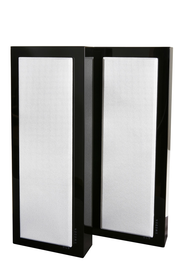 DLS Flatbox Slim Large v2 vägghögtalare Svart pianolack