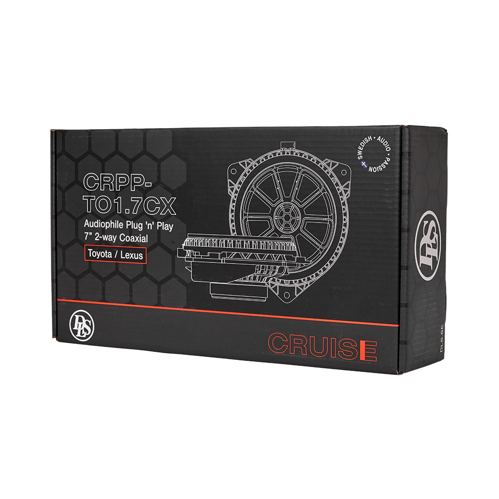 DLS Cruise CRPP-TO1.7CX, malliin sovitettu koaksiaalikaiutin Toyota, Lexus & monille muille