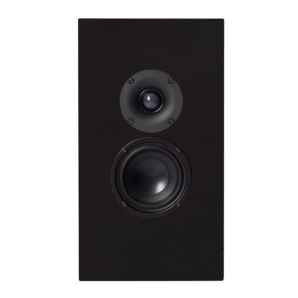 DLS Flatbox Midi seinälle asennettava kaiutin mattamustana, kappale