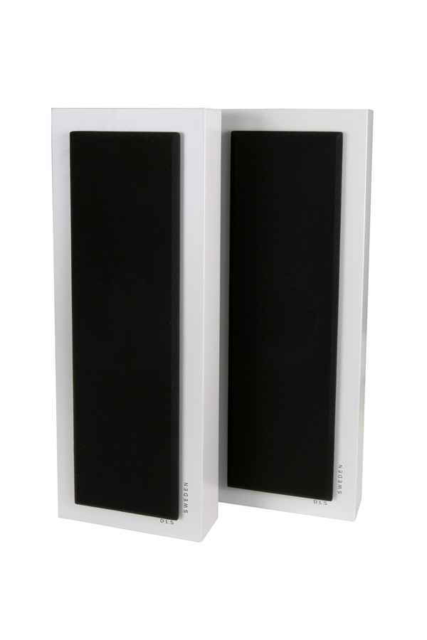 DLS Flatbox Slim Large seinäkaiutin valkoisena, kappale