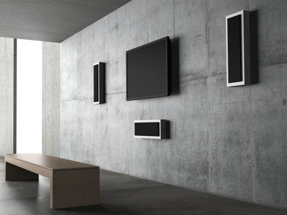 DLS Flatbox XL seinäkaiutin mattavalkoisena, kappale