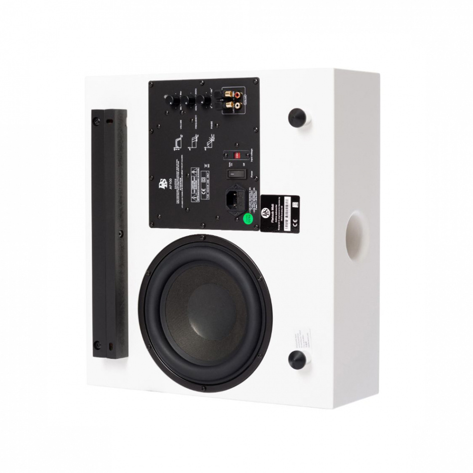 DLS Flatsub Midi seinäasennettava aktiivisubwoofer, mattavalkoinen