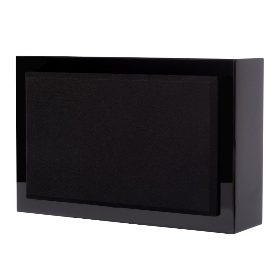 DLS Flatsub 8.2 seinälle ripustettava aktiivinen subwoofer, pianomusta