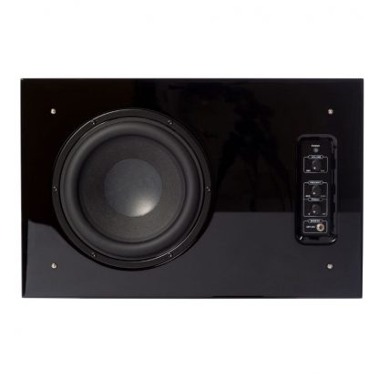 DLS Flatsub 8.2 seinälle ripustettava aktiivinen subwoofer, pianomusta