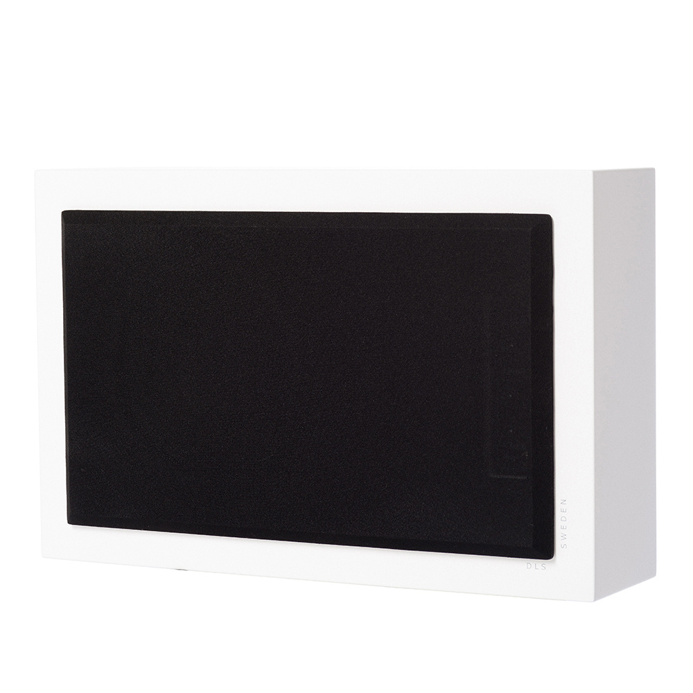 DLS Flatsub 8.2 seinälle ripustettava aktiivinen subwoofer, mattavalkoinen