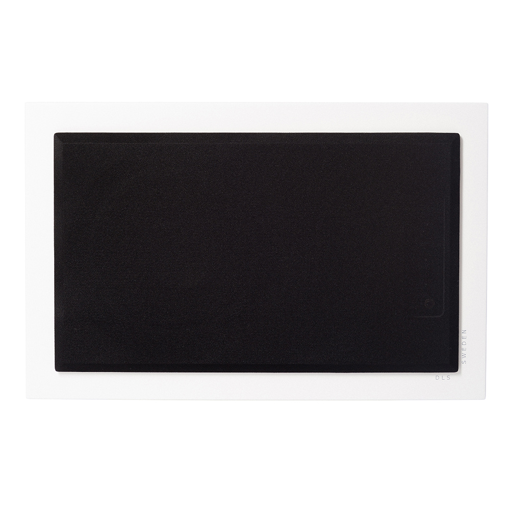 DLS Flatsub 8.2 seinälle ripustettava aktiivinen subwoofer, mattavalkoinen