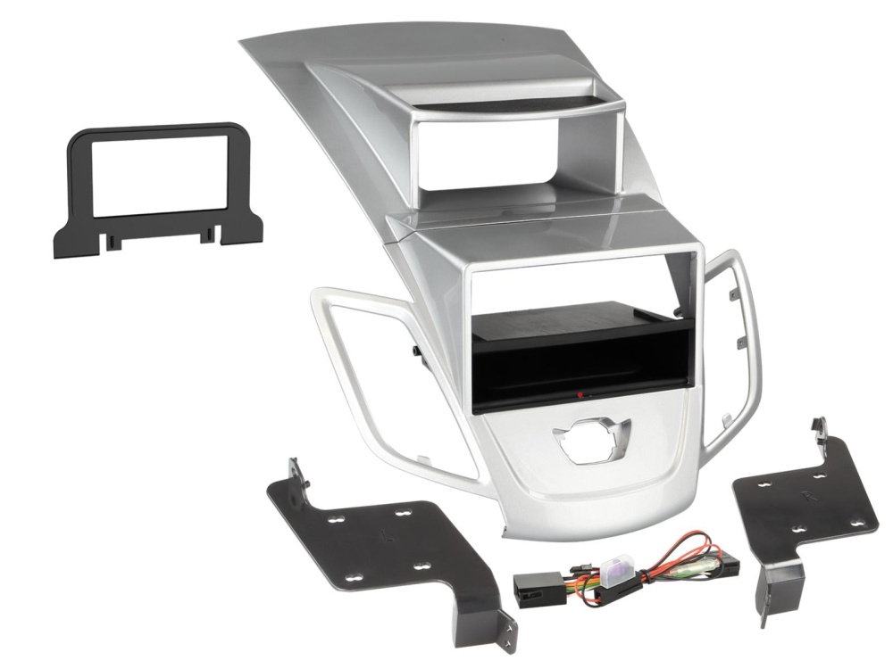 ACV Asennuskehys 2-DIN Ford Fiesta, hopea