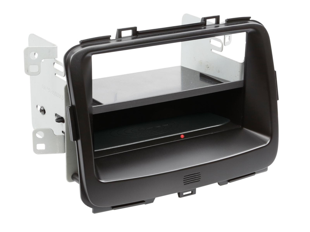 1-DIN asennuskehys m. langaton lataus Kia Carens 2013>, musta