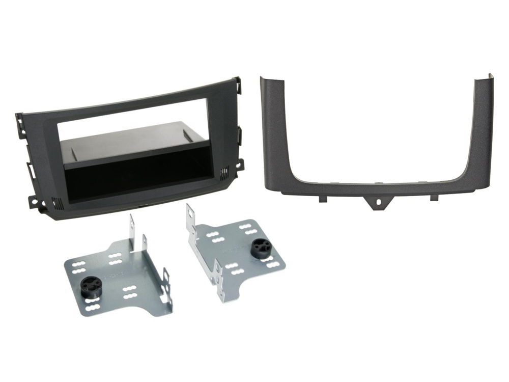 Asennuskehys 2-DIN varustetaskulla Smart Fortwo