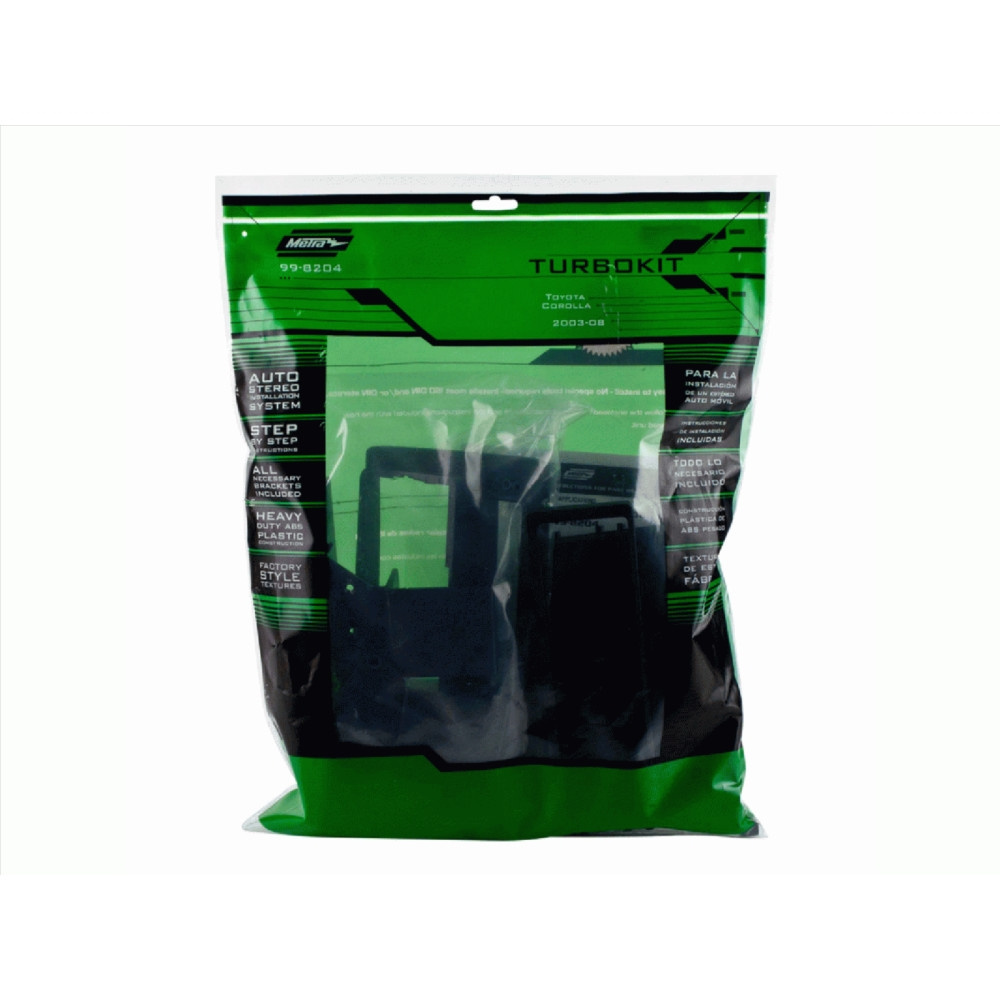 Asennuskehys 1-DIN varastotilalla Toyota Corolla 2002-2007, musta