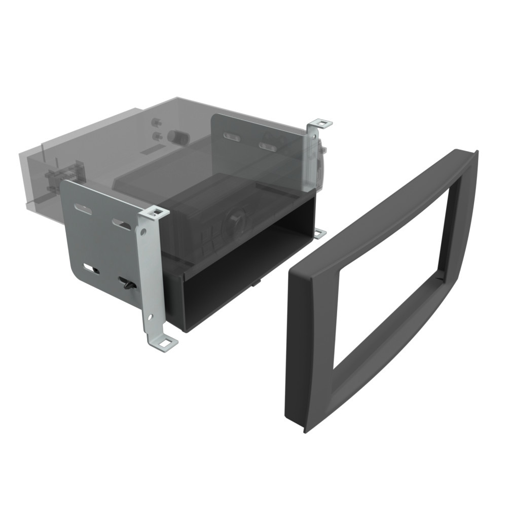Asennuskehys 2-DIN varustetaskulla VW T5/Touareg