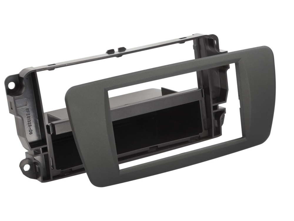 Asennuskehys 2-DIN varustetaskulla Seat Ibiza, tuam harmaa