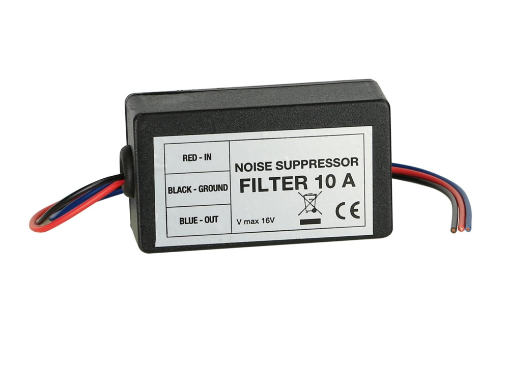 Häiriösuodatin virtalähde 10A