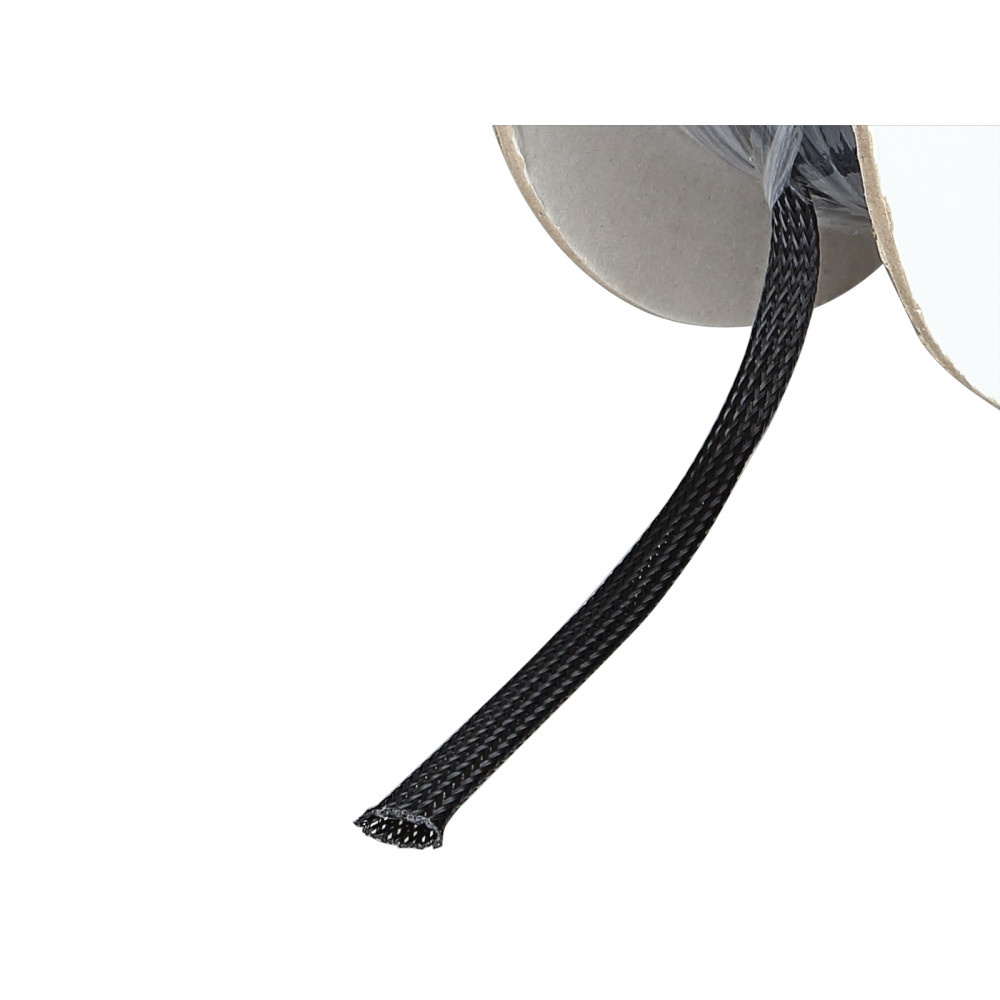 Kabelstrumpa svart polyster 5-12 mm, metervara