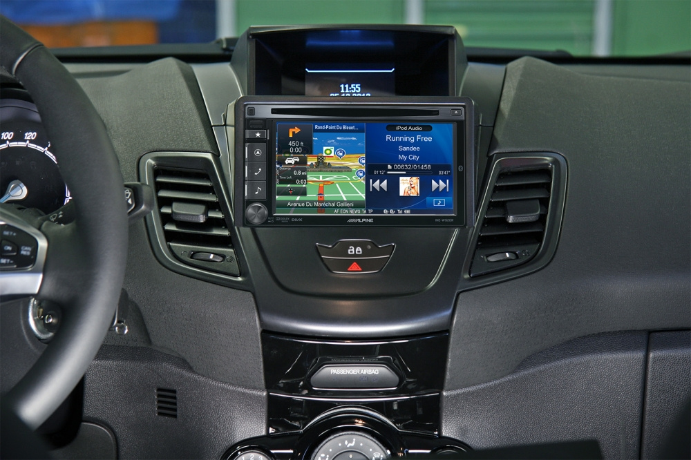 Asennuskehys 2-DIN Ford Fiesta, musta