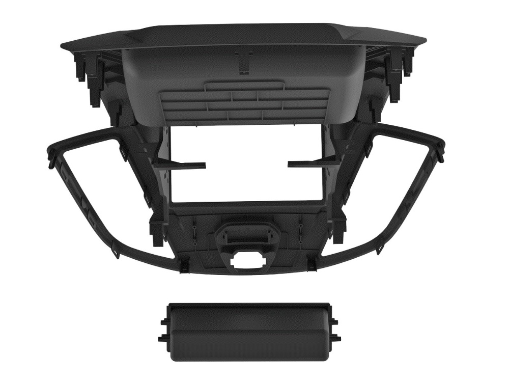 Asennuskehys 2-DIN varustetaskulla Ford Transit V363