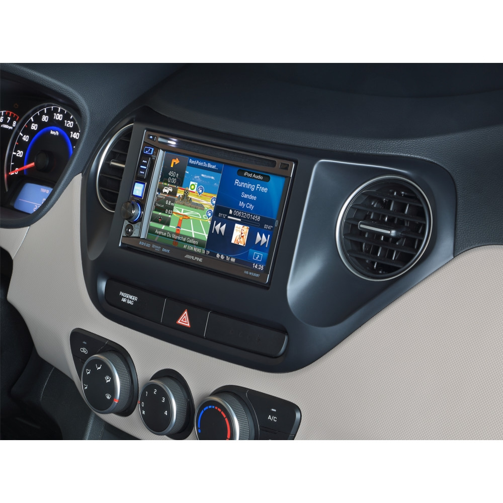 Asennuskehys 2-DIN Hyundai i10, musta