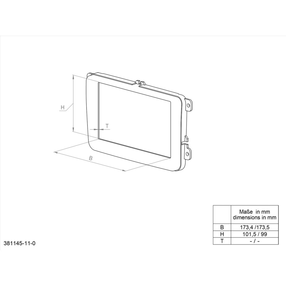 ACV Asennuskehys 2-DIN Dodge/Jeep