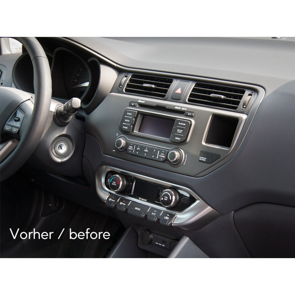Monteringsram 2-din Kia Rio 11- antrasit