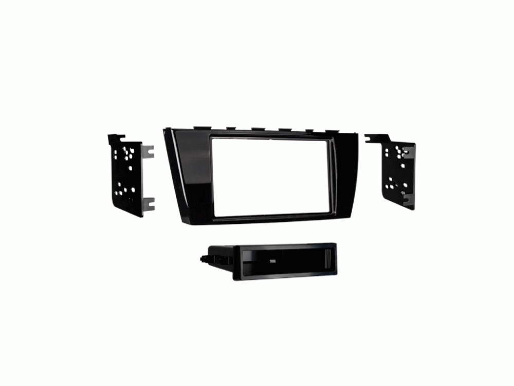 Asennuskehys 2-DIN varustetaskulla Mitsubishi Mirage/Space Star