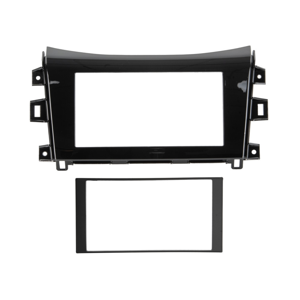 Asennuskehys 2-DIN Nissan/Renault, piano musta