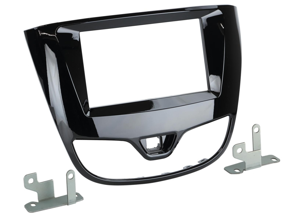 Asennuskehys 2-DIN Opel Karl 2017-2019, piano musta