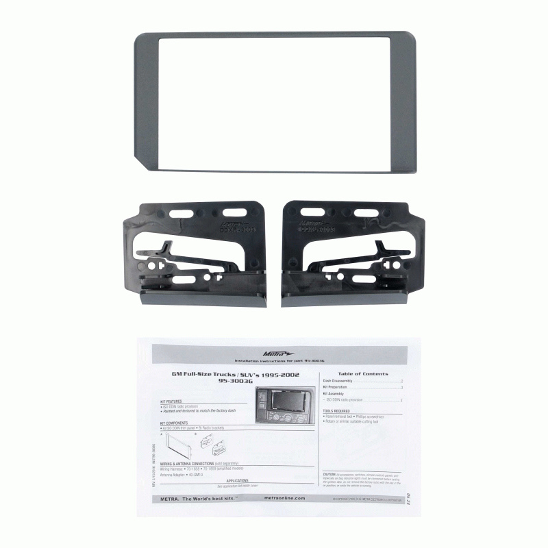 ACV Asennuskehys 2-DIN Cadillac/Chevrolet/GMC