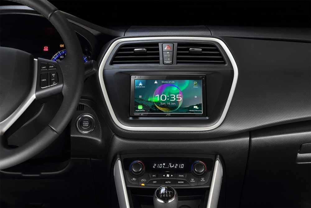 Asennuskehys 2-DIN Suzuki SX4 S-Cross, musta