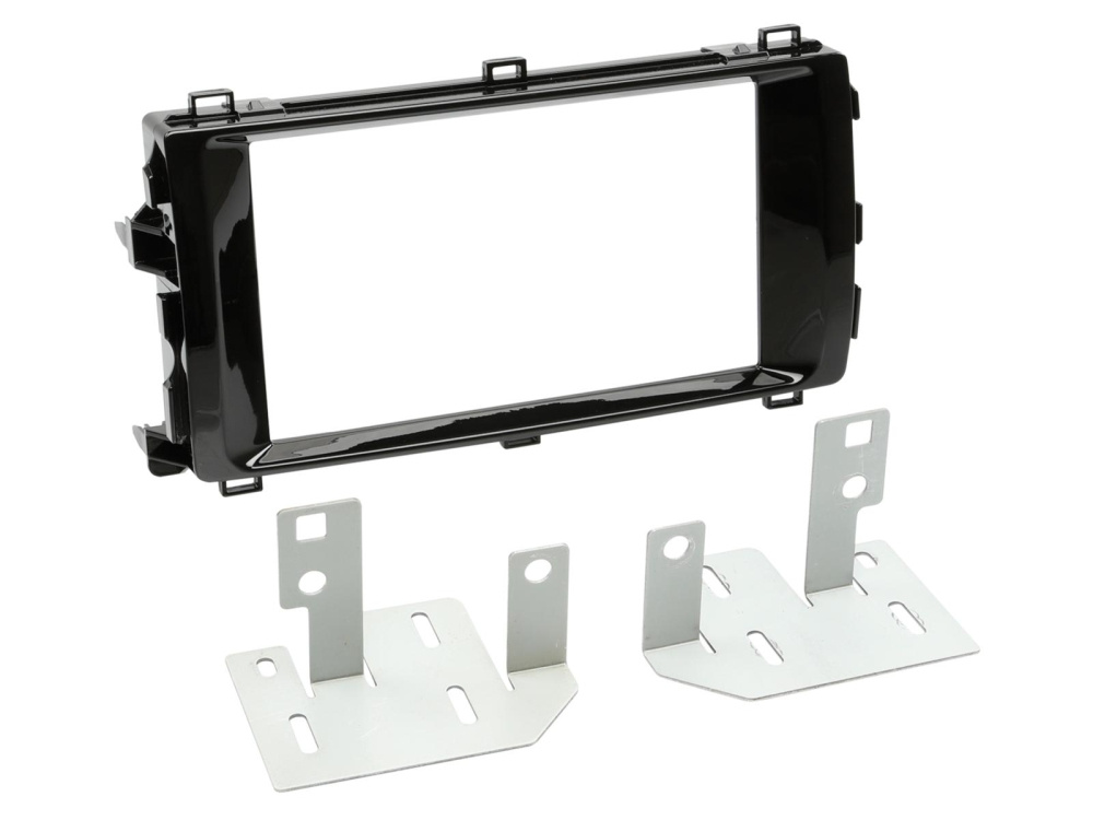 Asennuskehys 2-DIN Toyota Auris, pianomusta