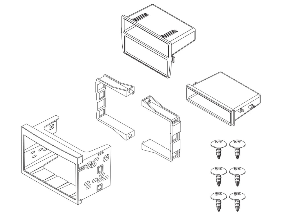 ACV Asennuskehys 2-DIN Porsche 911/Boxster/Cayman