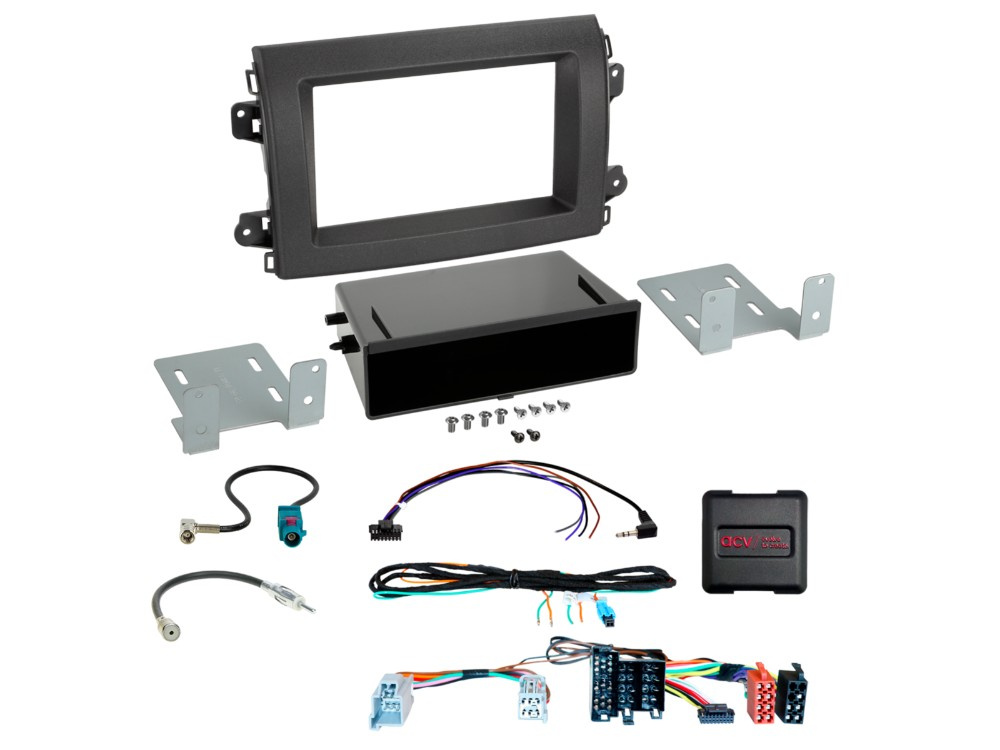 ACV Asennussarja 1/2-DIN säilytyslokerolla Citroen/Fiat/Opel