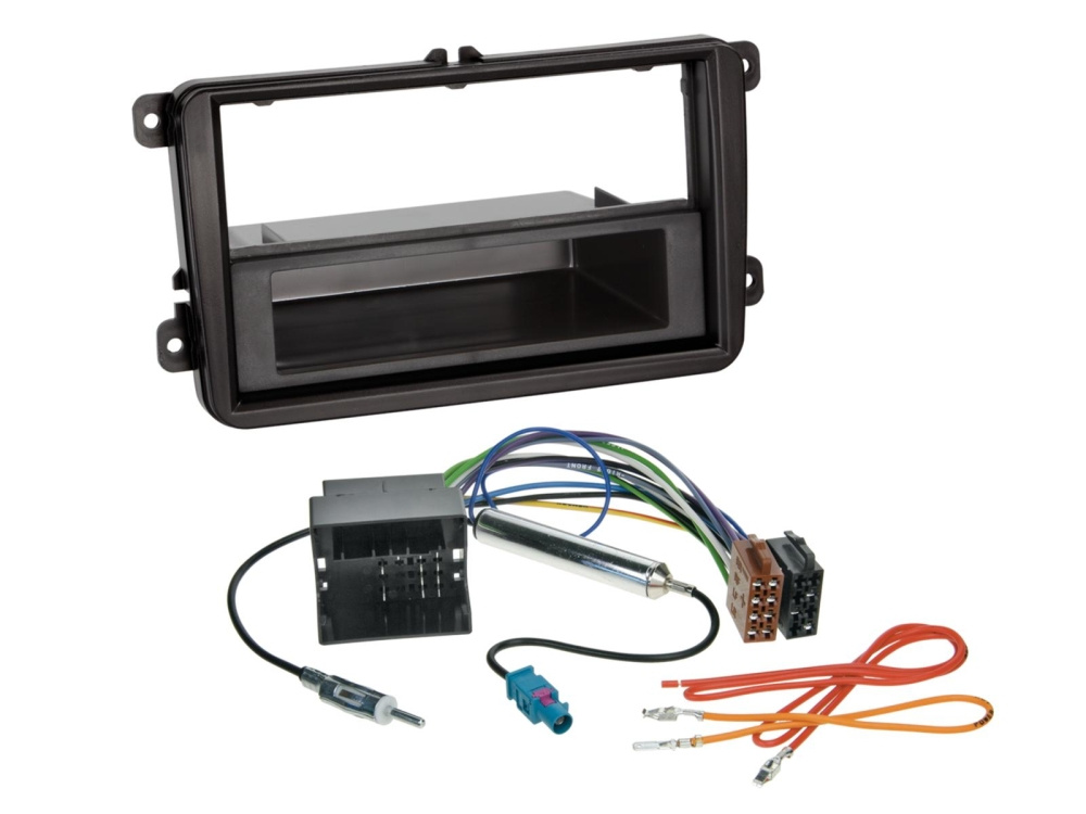 1/2-DIN Asennussarja säilytyslokerolla Seat/Skoda/VW